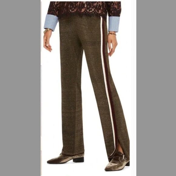 Scotch & Soda bronze lurex metallic track pants size XS - Picture 1 of 7